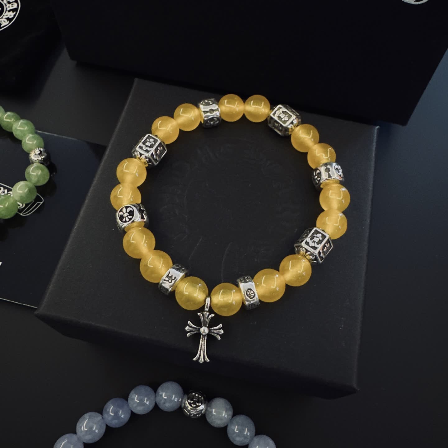 Chrome Hearts Gemstone Bracelets Set